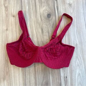 OlgaPerfect Fit 40DD Red Full Lace Bra Underwire Comfort And Stretch